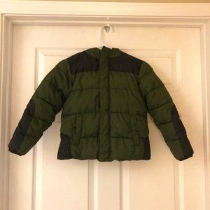 Wonder Nation puffy green jacket - size YS - 6/7